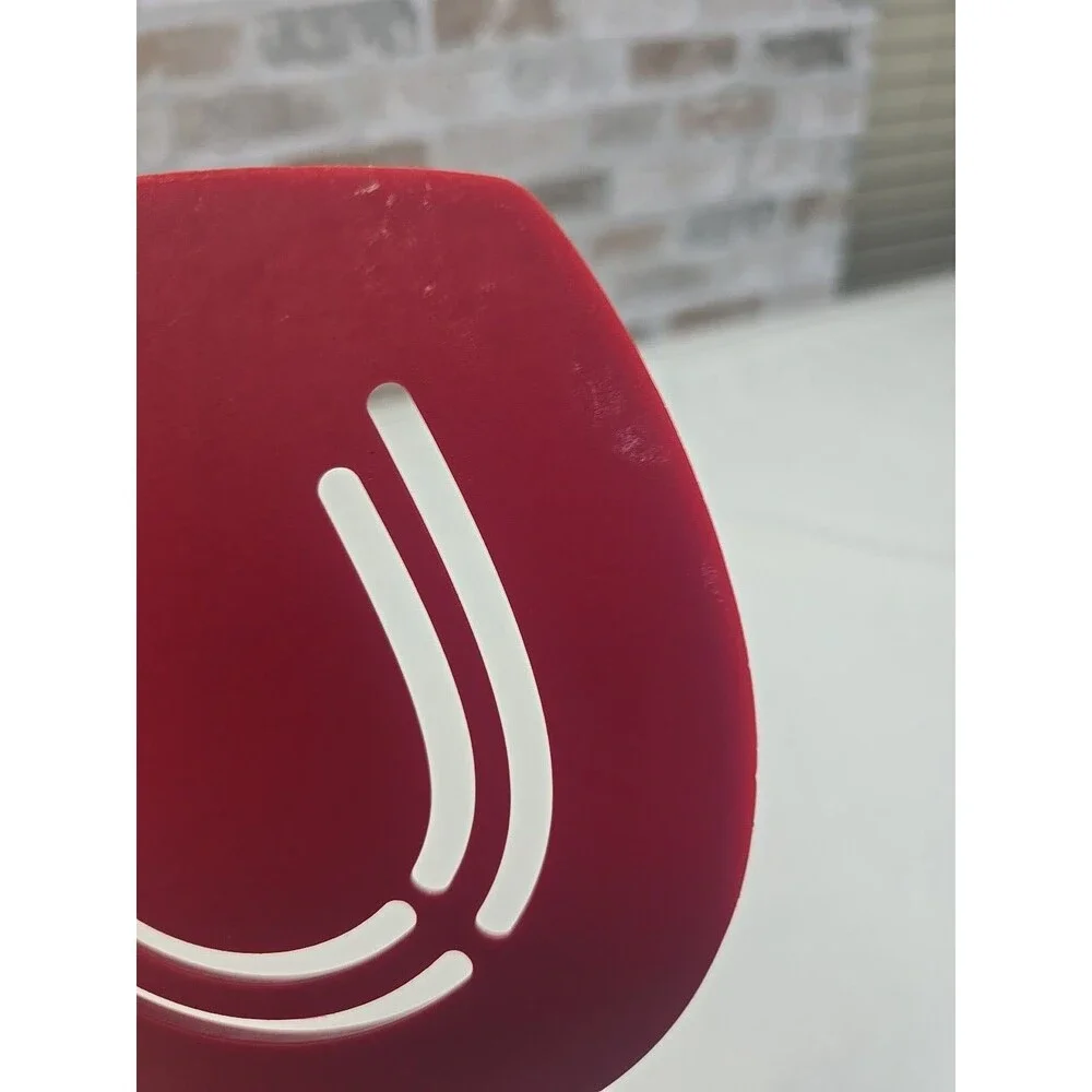 Chefstyle Red Wide Round Spatula Flexible Spatula For Pancakes